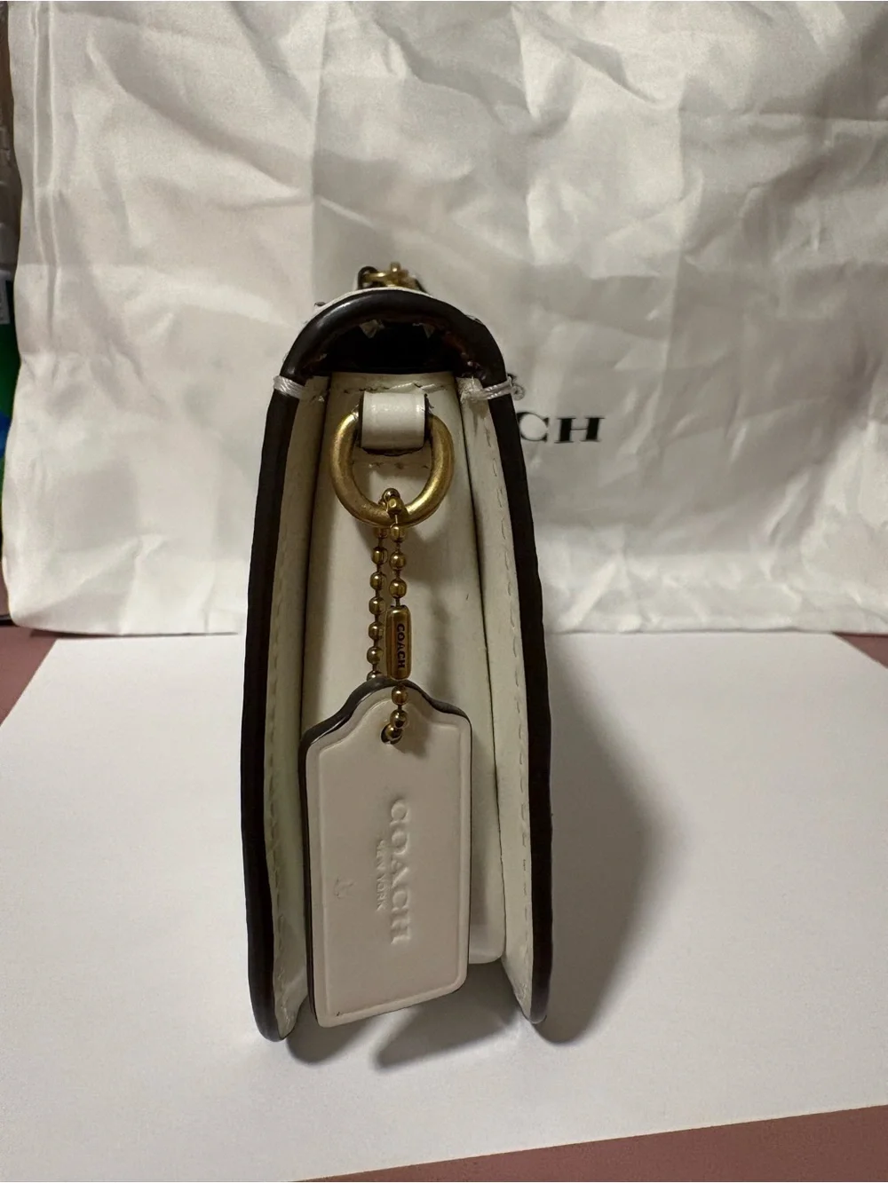 Coach wristlet ivory